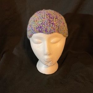Handcrafted Girl’s Crochet Purple Beanie Hat
